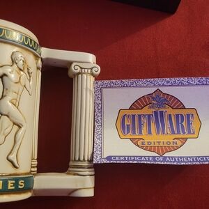 Cream and Green Decorative Column Accent Olympic 1996 Atlanta